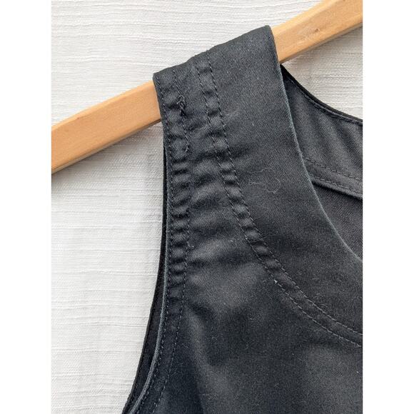 Princess Vera Wang Juniors Black Sleeveless Sheath Dress 5 Sheer Mesh Waist Y2K - Picture 2 of 5